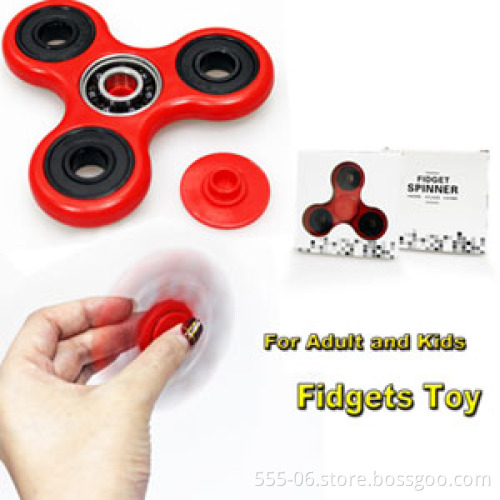 hot selling metal Ball bearing Focus hand fidget spinner toy with retail package